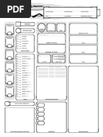 Grover Character Sheet