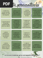 Enquetes Grammaticales Bingo