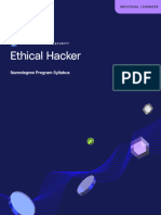 Ethical Hacker Nanodegree Program Syllabus