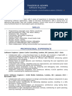 CV Formats New