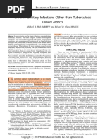 Chronic Cavitary Infections Other Than Tuberculosis - Clinical Aspects