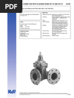 Avk Combi-Tee With Flanged Ends PN 10 and PN 16 18/40: Flanges and Drilling To ISO 7005-2 (EN 1092-2: 1997, DIN 2501)