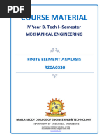 Finite Element Analysis