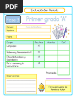 Examen 1° Primer Periodo