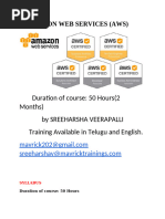 AMAZON WEB SERVICES by Shree Harsha