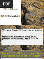 Faults and Earthquakes2