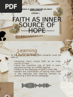 Module 4-Lesson 1 Faith As A Source of Hope