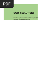 Quiz 4 Solutions