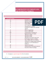 Incorporation of Company and Matters Incidental Thereto