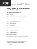 Biology SS2 First Term