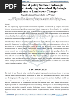 Formulation of Policy Surface Hydrologic