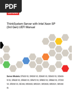 ThinkSystem Server With Intel Xeon SP 3rd Gen UEFI Manual