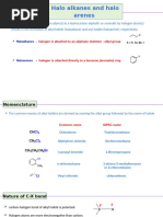 Halo Alkanes and Halo Arenes