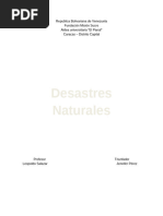 Desastre Naturales