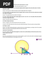 Circles Maths Q and A