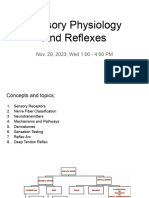 Sensory Physiology and Reflexes