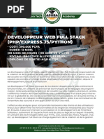 Developpeur Web Full Stack Agora 2024-2025