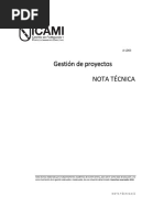 Nota Tcnica Gestin de Proyectos