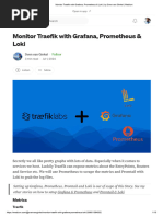 Monitor Traefik With Grafana, Prometheus & Loki - by Sven Van Ginkel - Medium