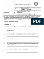 Grade 6 Geography Exam June 2019 GDE Approved