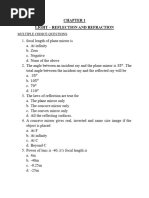 MCQ Chapter 1 Light Reflection and Refraction