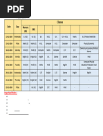 FA-II Time Table