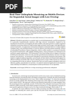 Remote Sensing: Real-Time Orthophoto Mosaicing On Mobile Devices For Sequential Aerial Images With Low Overlap