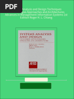 Where Can Buy Systems Analysis and Design Techniques Methodologies Approaches and Architectures Advances in Management Information Systems 1st Edition Roger H. L. Chiang Ebook With Cheap Price