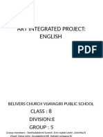 Art Integrated Project English