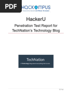 Web Application Penetration Testing - Final Project