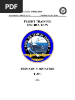 Flight Training Instruction Primary Formation T-34c