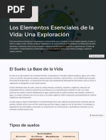 Los Elementos Esenciales de La Vida Una Exploracion