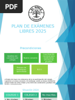 Plan de Exámenes Libres 2025