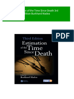 Estimation of The Time Since Death 3rd Edition Burkhard Madea All Chapter Instant Download