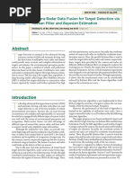 5.Camera-Radar Data Fusion For Target Detection Via Kalman Filter and Bayesian Estimation