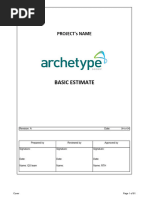 NRM1 Template BOQ Basic Design