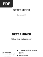 Artikel and Determiner