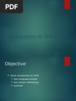 Introduction To VHDL