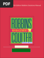 Full Management 13th Edition Robbins Solutions Manual All Chapters