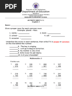 Activity Sheets - 1stquarter - Grade3