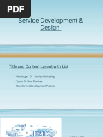 10 Service Development and Design