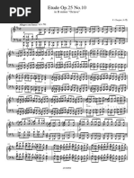 Etude Op.25 No.10: in B Minor "Octave"