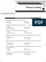 MCQ's - Process Costing