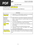 01 Essay Plan Sample