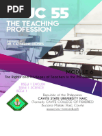 Module 6 - The Rights and Privileges of Teachers in The Philippines