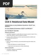 Unit 3 Relational Data Model