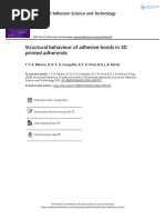 Structural Behaviour of Adhesive Bonds in 3D Printed Adherends - 2