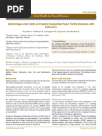 Advantages and Limits of Implantsupported Fixed Partial Dentures With Extension