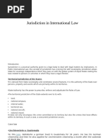 Jurisdiction in International Law