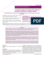 Long Term Outcomes of Implant Treatment in Patients With A History of Moderate Periodontitis and With Type 2 Diabetes Mellitus